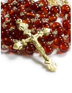 Cornelian Rosary gold plated Cornelian Rosary gold plated