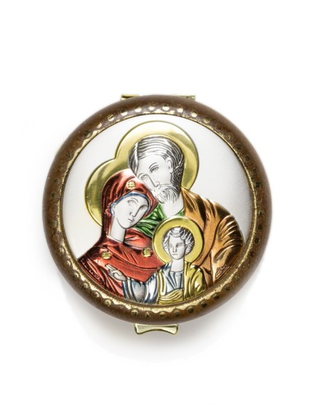 Holy Family silver Rosary Box Holy Family silver Rosary Box