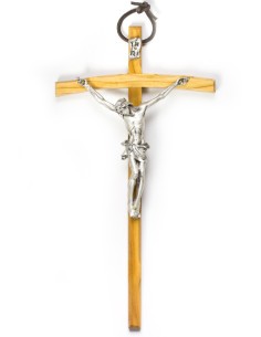 Light Wood thin Crucifix