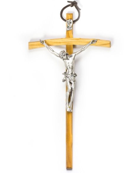 Light Wood thin Crucifix