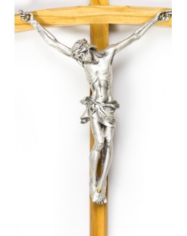Light Wood thin Crucifix
