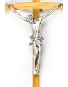 Light Wood thin Crucifix