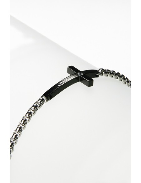 Black Crucifix steel Bracelet Black Crucifix steel Bracelet