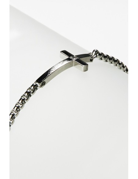 Chrome Crucifix steel Bracelet Chrome Crucifix steel Bracelet