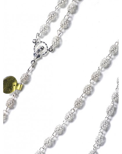 Silver filigree rosary