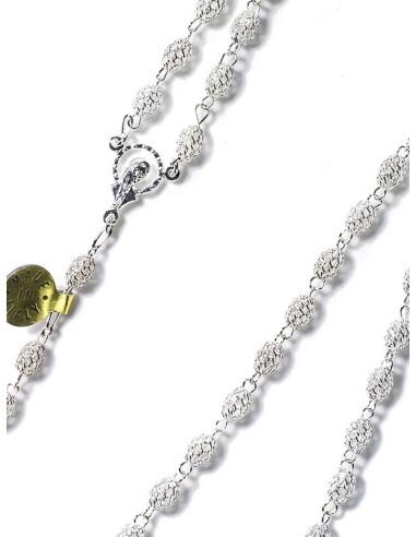 Silver filigree rosary