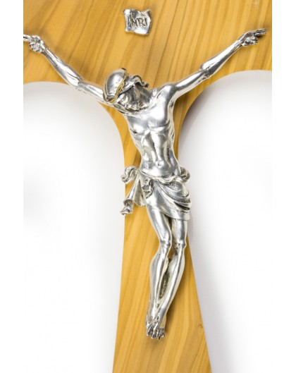 Big Olive Wood Tau Crucifix