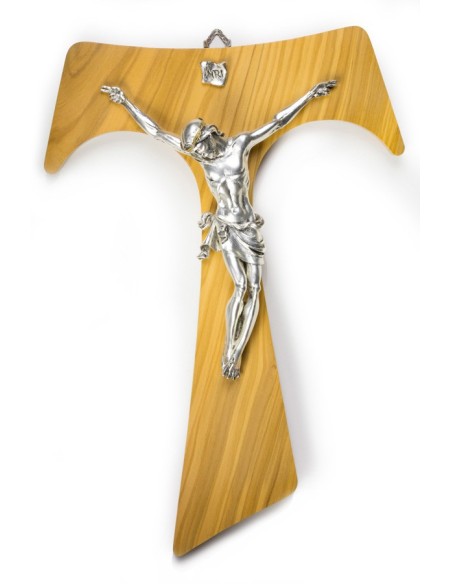 Big Olive Wood Tau Crucifix Big Olive Wood Tau Crucifix