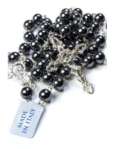 Hematite Shine Silver Rosary