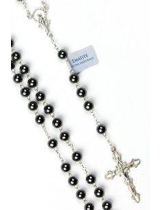 Hematite Shine Silver Rosary