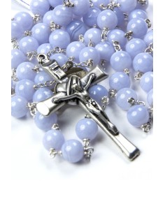 Chalcedony Silver Rosary Chalcedony Silver Rosary
