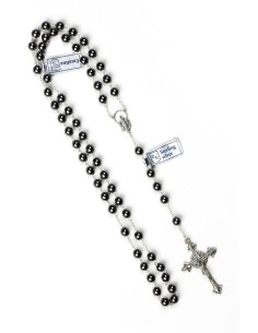 Hematite Antique Silver Rosary Hematite Antique Silver Rosary