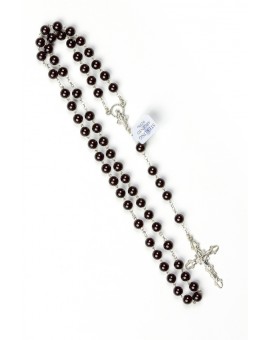 Garnet Silver Rosary