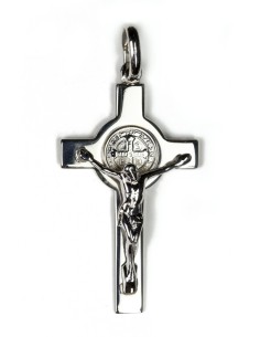 St Benedict Sterling Silver Jewellery Crucifix Size 2 St Benedict Sterling Silver Jewellery Crucifix Size 2