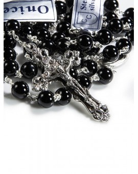 Black Onyx Rosary 6mm beads