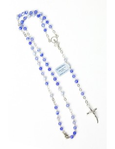 Sky Blue Variegata Agate Sterling Silver Necklace Sky Blue Variegata Agate Sterling Silver Necklace