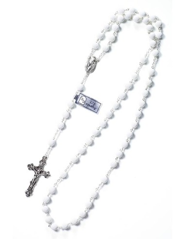 White Shell Rosary 6mm beads