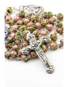 Pink Cloisonne small Rosary Pink Cloisonne small Rosary