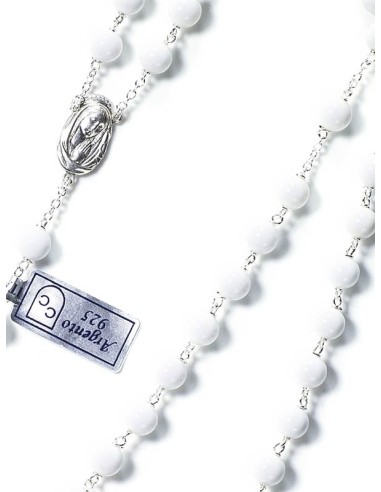 White Shell Rosary 6mm beads