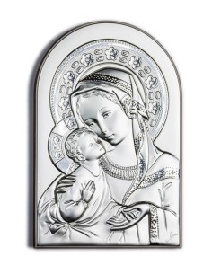 Virgin Mary Bilaminate Sterling Silver 0806