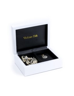 Holy Communion Gift Precious White Box - Glass Pearl