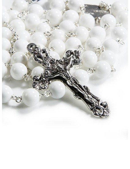 White Shell Rosary 6mm beads White Shell Rosary 6mm beads