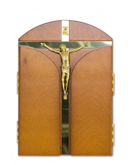 Tryptic Wooden Via Crucis