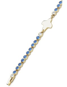 Swarovski Crystal Bracelet - Blue - Metal Gold Swarovski Crystal Bracelet - Blue - Metal Gold