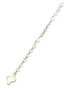 Crystal Bracelet - White - Metal Gold Crystal Bracelet - White - Metal Gold