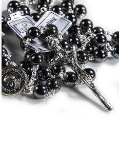 John Paul II Precious Hematite Rosary