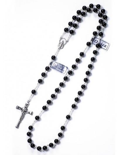 Black Onyx Rosary 6mm beads