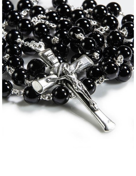 Black Onyx Rosary 6mm beads Black Onyx Rosary 6mm beads