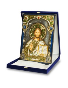 The Blue and Gold Icon - Jesus big The Blue and Gold Icon - Jesus big