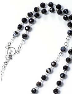 Black Agate Natural Stone Rosary Black Agate Natural Stone Rosary