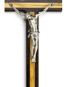 Light and Dark wood Crucifix Light and Dark wood Crucifix