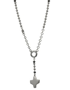 Dark metal Rosary Necklace - Black Paters Dark metal Rosary Necklace - Black Paters