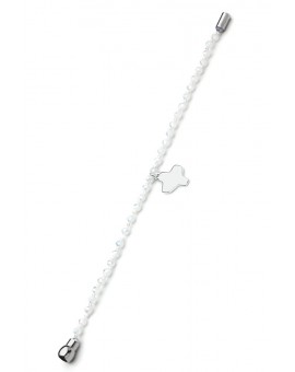 Crystal Bracelet - White - Magnetic clip