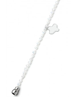 Crystal Bracelet - White - Magnetic clip