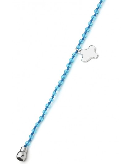 Crystal Bracelet - Light Blue - Magnetic clip