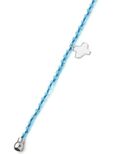 Crystal Bracelet - Light Blue - Magnetic clip