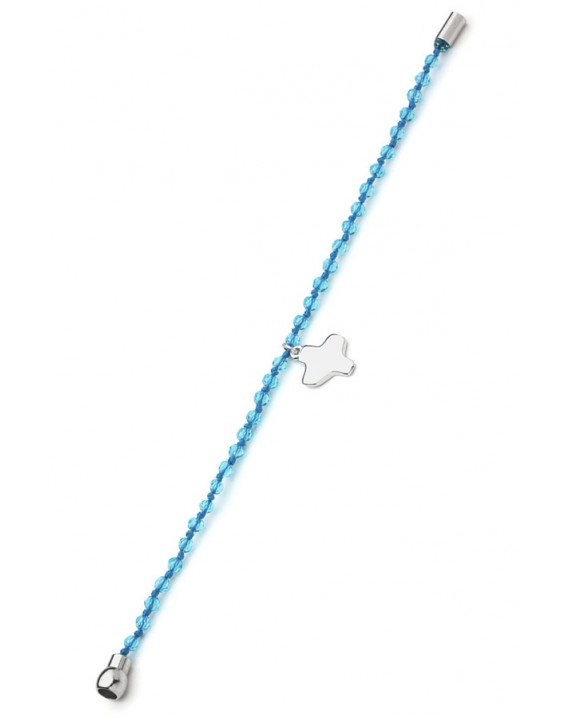 Crystal Bracelet - Light Blue - Magnetic clip