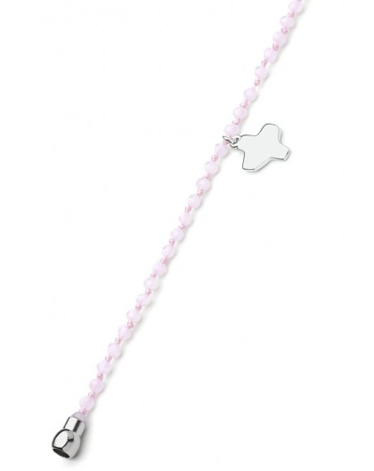 Crystal Bracelet - Pink - Magnetic clip