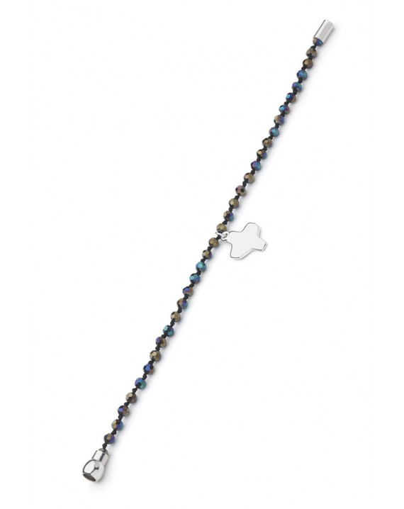 Crystal Bracelet - Aurora Black - Magnetic clip