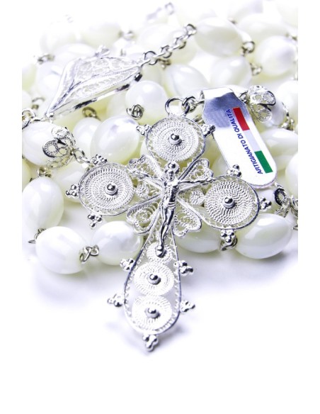 Filigree Mother of Pearl Rosary Filigree Mother of Pearl Rosary