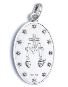 Miraculous Medal rear Miraculous Medal rear