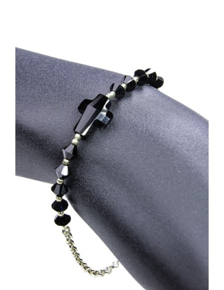 Swarovski Crystal Black Crucifix Bracelet Swarovski Crystal Black Crucifix Bracelet