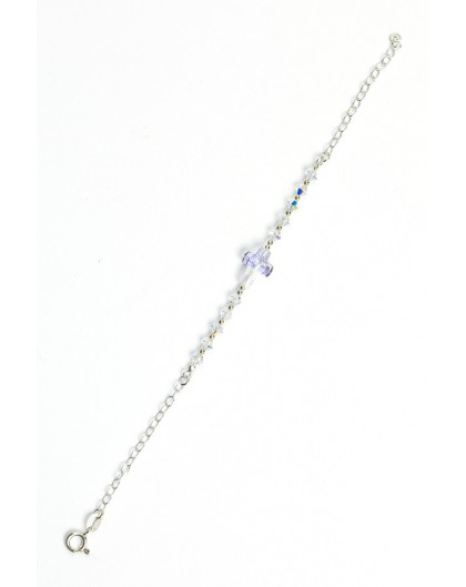 Swarovski Crystal Clear Crucifix Bracelet