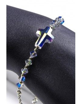 Swarovski Crystal Clear Crucifix Bracelet