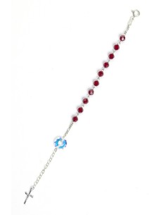Swarovski Crystal Circle Rosary Bracelet Red Swarovski Crystal Circle Rosary Bracelet Red