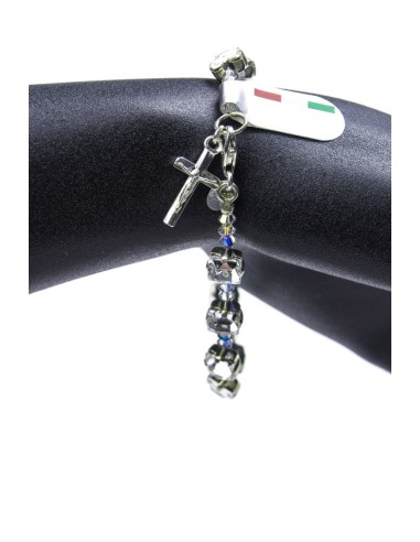 Clear Swarovski Crystal on silver mount Bracelet